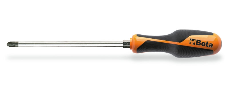 Screwdriver for Cross Head Phillips Screws with Hexagon Bolsters PH3 8mm 175mm Length - BetaGRIP 1262E 8X175 - Image 1