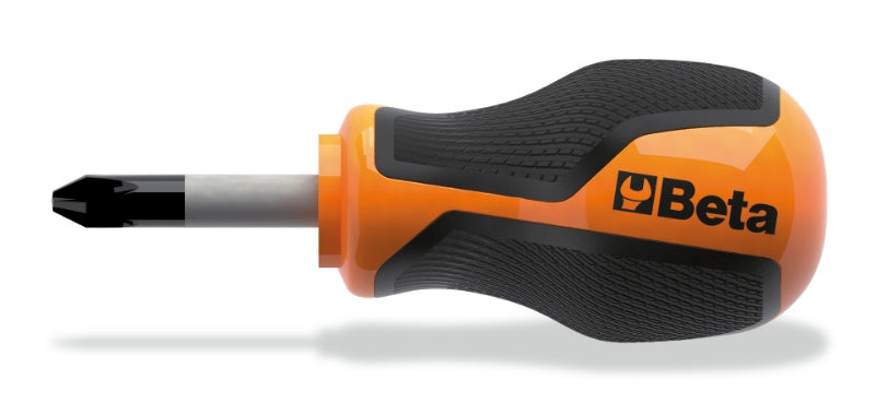 Screwdriver for Cross Head Phillips Screws Extra-Short PH2 6mm 30mm Length - BetaGRIP 1262N 6X30 - Image 1