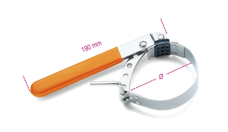 Adjustable Oil Filter Wrench 80-110mm - Beta Tools 1492/2 - Image 1