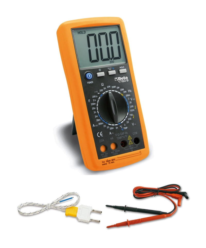 Digital Multimeter with Temperature and Frequency Measurement - Beta Tools 1760B - Image 1