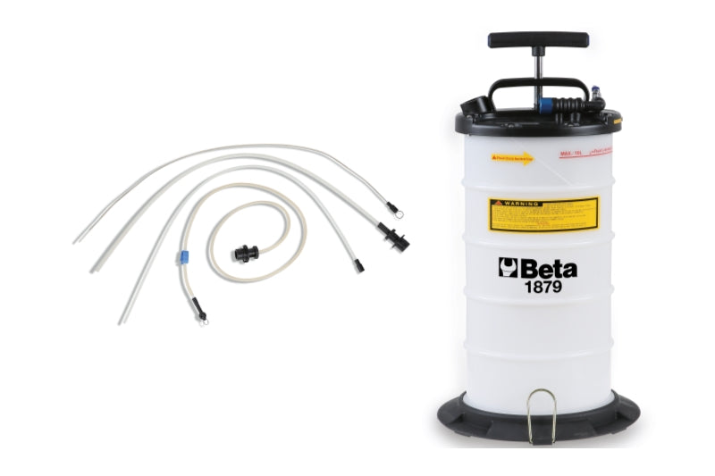 Manual/Pneumatic Fluid Extractor 9.5L with Nylon Joints - Beta Tools 1879 9,5 - Image 1