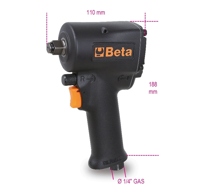 Compact Reversible Impact Wrench 1/2" - Beta Tools 1927XM - Image 3