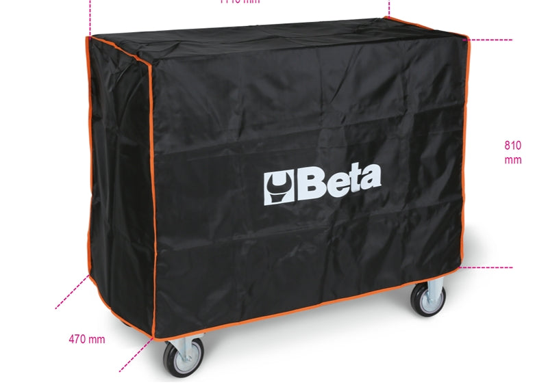 Nylon Cover for Mobile Roller Cabs C24SA-XL C24SL C24SL-CAB 1110x810x470mm - Beta Tools 2400-COVER RSC24AXL - Image 1