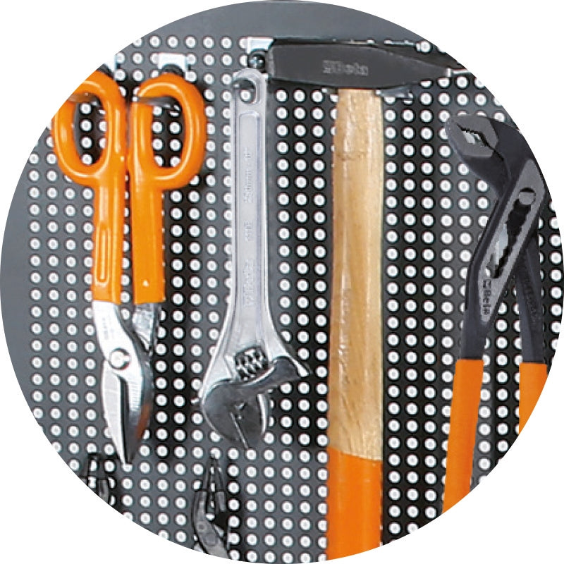 Perforated Tool Panel with Supports for Roller Cab RSC24AXLP/7 - Beta Tools 2400 RSC24AXLP/PF - Image 3