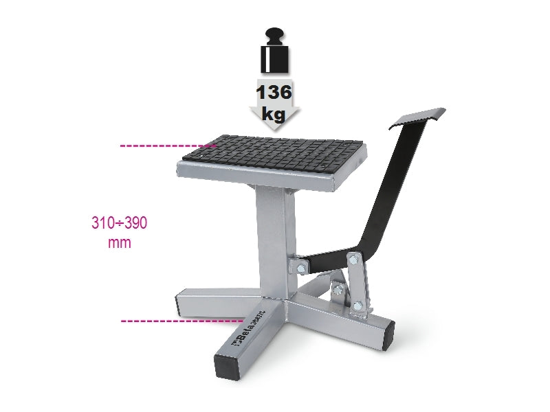 Pedal Stand for Cross/Enduro Motorcycles 310-390mm Height 260x170mm Support 136kg Capacity - Beta Tools 3047C - Image 2