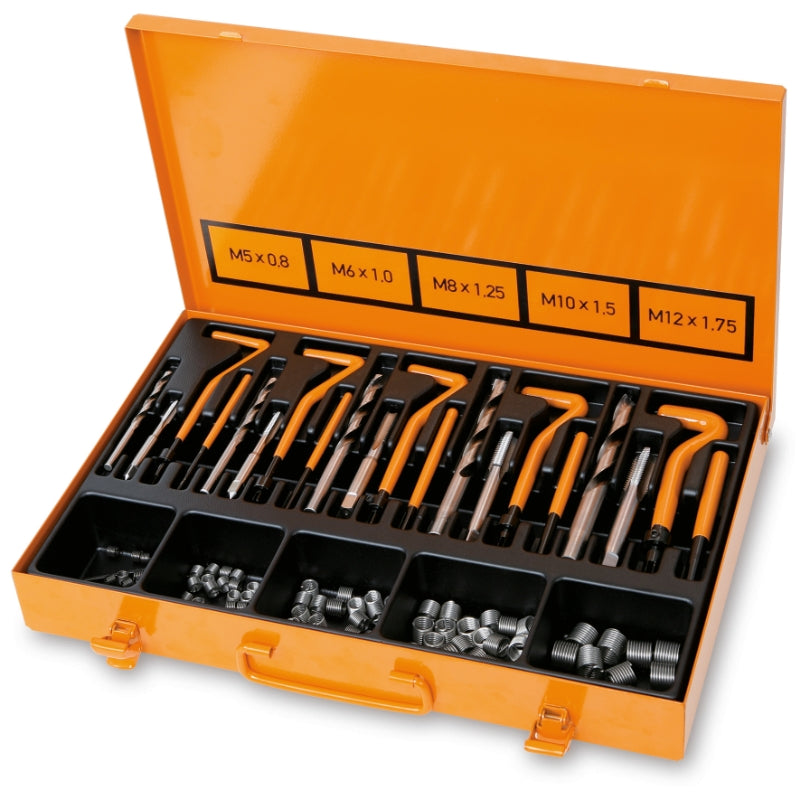 Assortment for Repairing Damaged Threads M5 - M12 370x230x55mm - Beta Tools 437U/09 - Image 1
