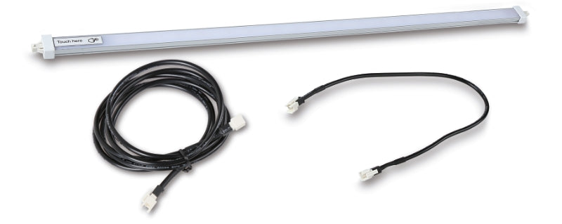 Aluminium Profile with LED Strip and Soft Touch Switch for RSC50, 50cm Length, 6.5W IP20, Includes 2 Cables, Magnetic Fixing - BetaRSC50 5000 RSC50/PLED-ST - Image 1