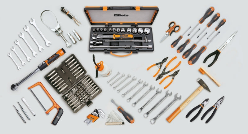 Assortment of 125 Tools for Motorcycle Repairs - Beta Tools 5940SBK - Image 1