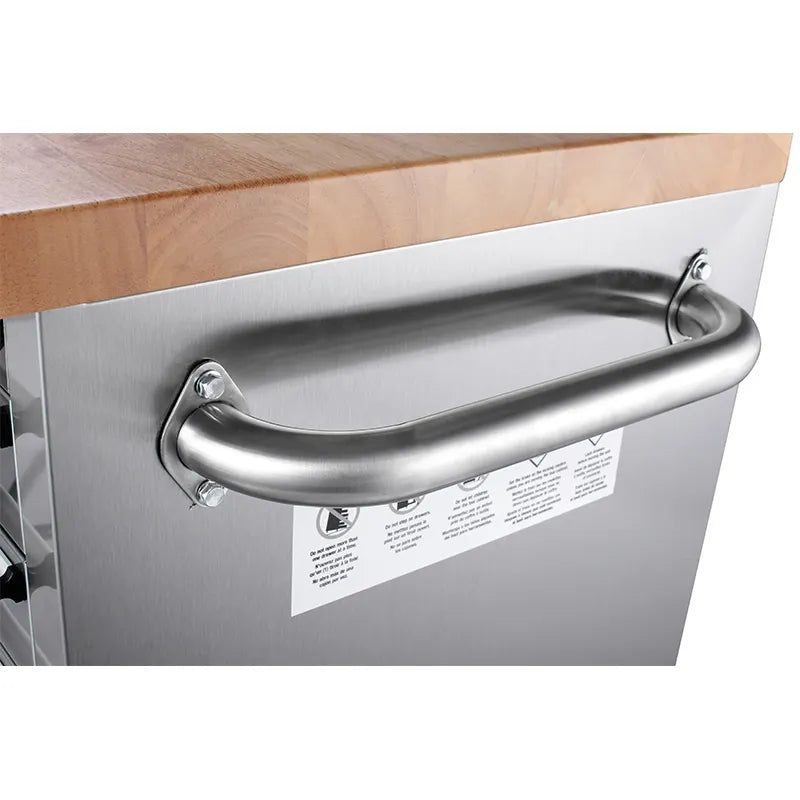 55" Brushed Stainless Steel 10-Drawer Tool Chest