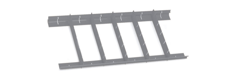 Parallel Partitions for C38, C45PRO M4/M5/M7/M8 Left Side Drawer 570x410mm 70mm Height - Beta Tools 8889PS/7 - Image 1
