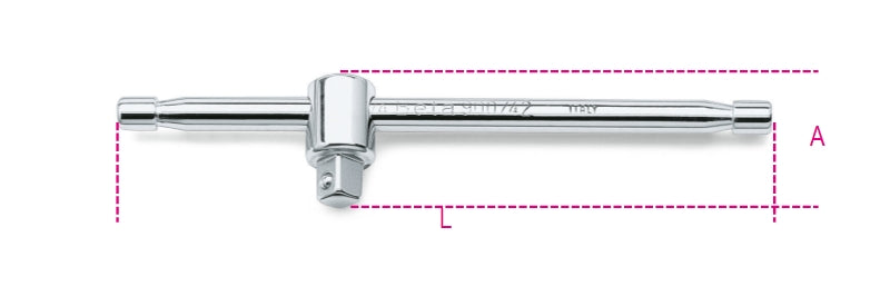 Sliding T-Handle, 1/4" Drive, 115mm Length - Beta Tools 900/42 - Image 1