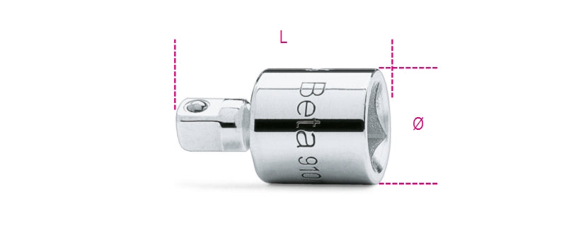 Adaptor 3/8" Female to 1/4" Male Driver 30mm - Beta Tools 910/15 - Image 1