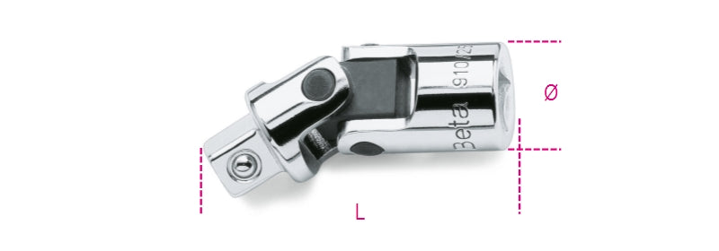 3/8" Drive Universal Joint 54.6mm - Beta Tools 910/25 - Image 1