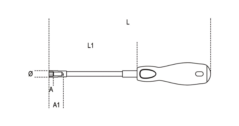 Flexible Hexagon Nut Spinner with Handle 5mm - Beta Tools 943FL 5 - Image 2