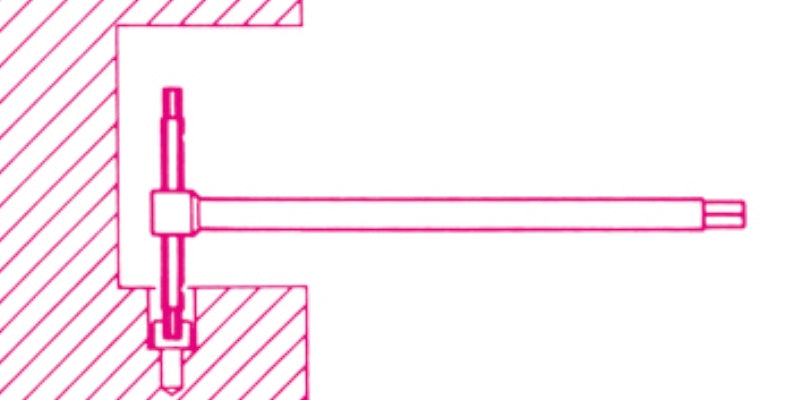 T-Handle Wrench with Three Hexagon Male Ends 3mm - Beta Tools 951 3 - Image 2