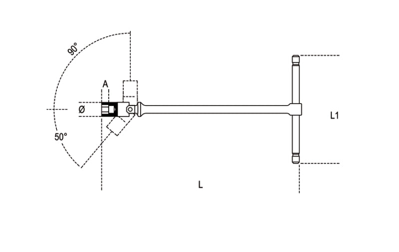 T-Handle Wrench with Swivelling Hexagon Socket 14mm - Beta Tools 952 14 - Image 2