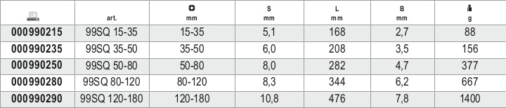 Hook Wrench with Square Noses for Ring Nuts 35mm-50mm - Beta Tools 99SQ 35-50 - Image 4