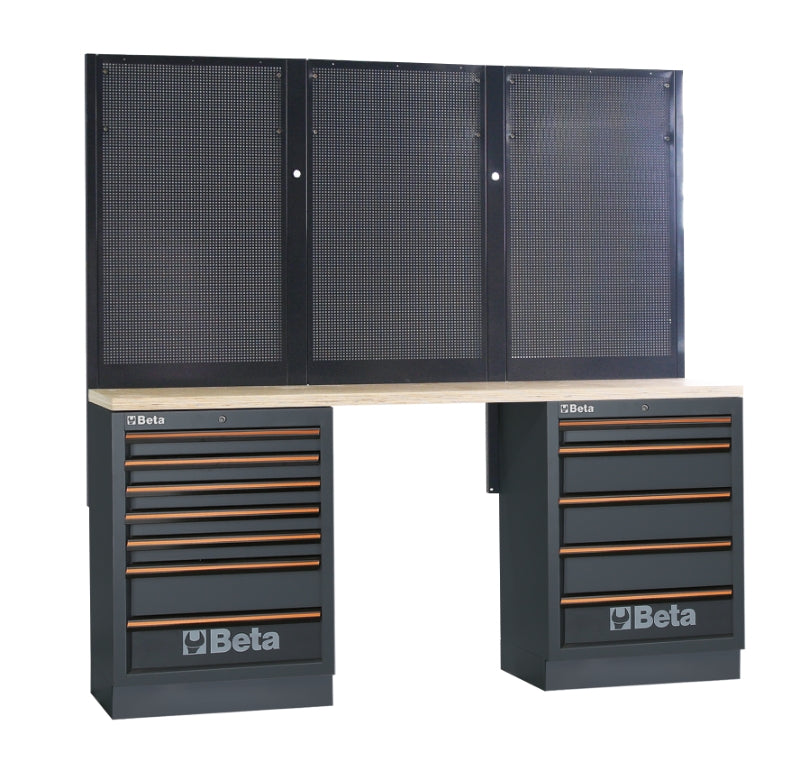 Workbenches with Wood Worktop, Drawers, and Tool Panels - BetaC45PRO C45PRO BPW-2,0 - Image 1