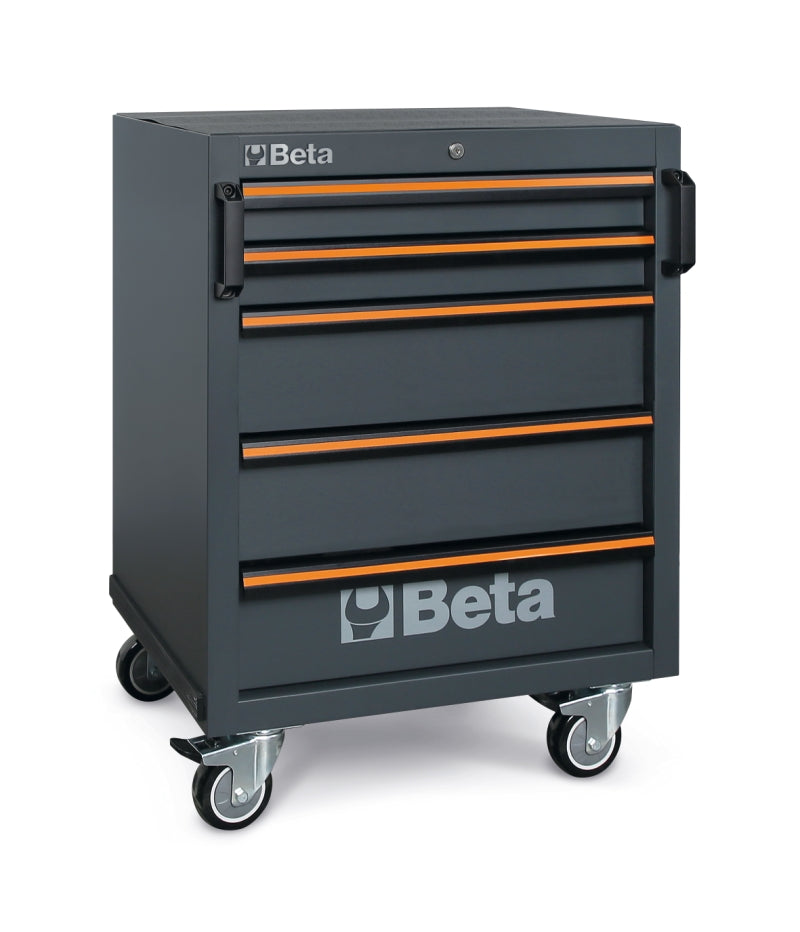 Mobile Roller Cab with 5 Drawers and Swivel Castors for Workshop - BetaC45PRO C45PRO C5 - Image 1