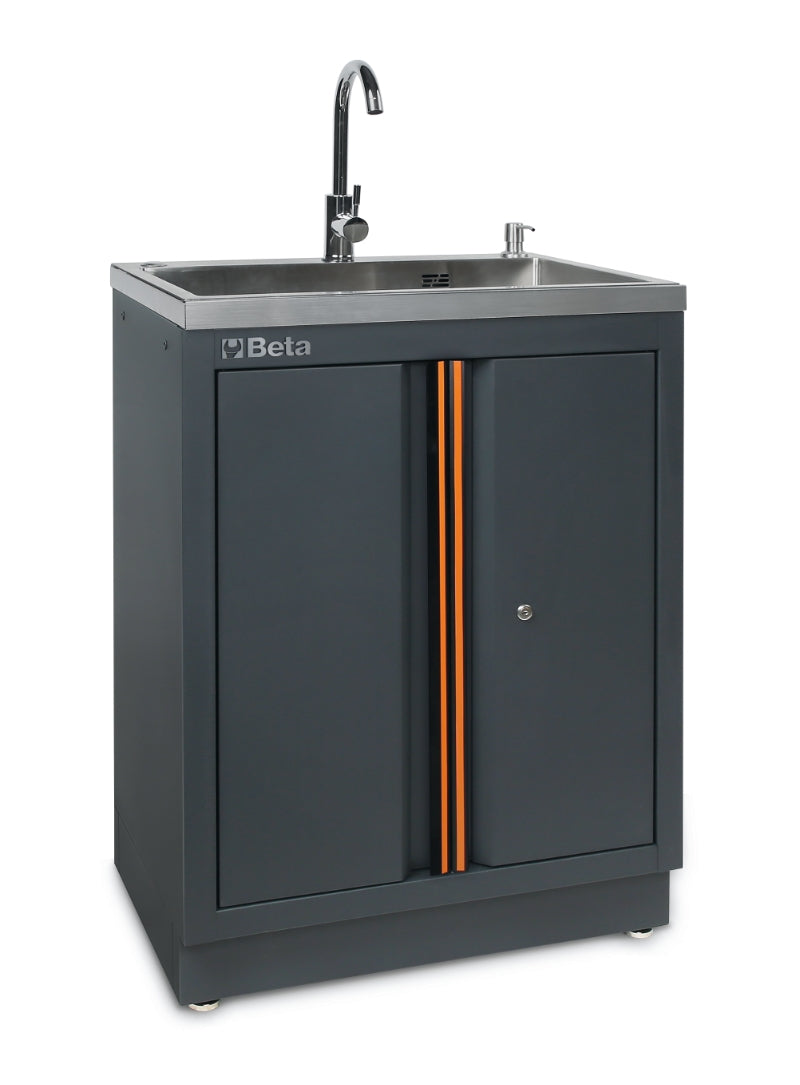 Fixed Module with Built-In Sink and Two Doors for Workshop - BetaC45PRO C45PRO ML - Image 1