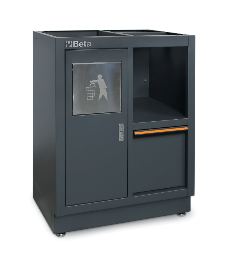 Fixed Service Module with Waste Bin and Paper Roll Compartment for Workshop - BetaC45PRO C45PRO MS - Image 1