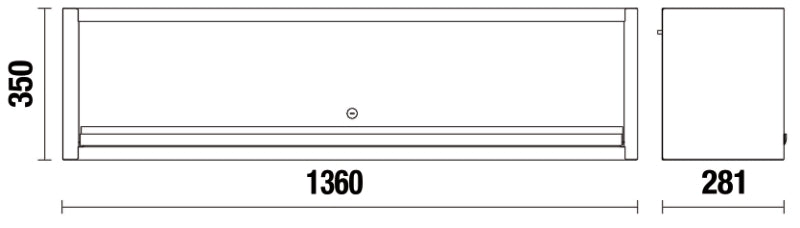 Long Wall-Mounted Cabinet with Gas Springs and Lock for Workshop - BetaC45PRO C45PRO PML - Image 2