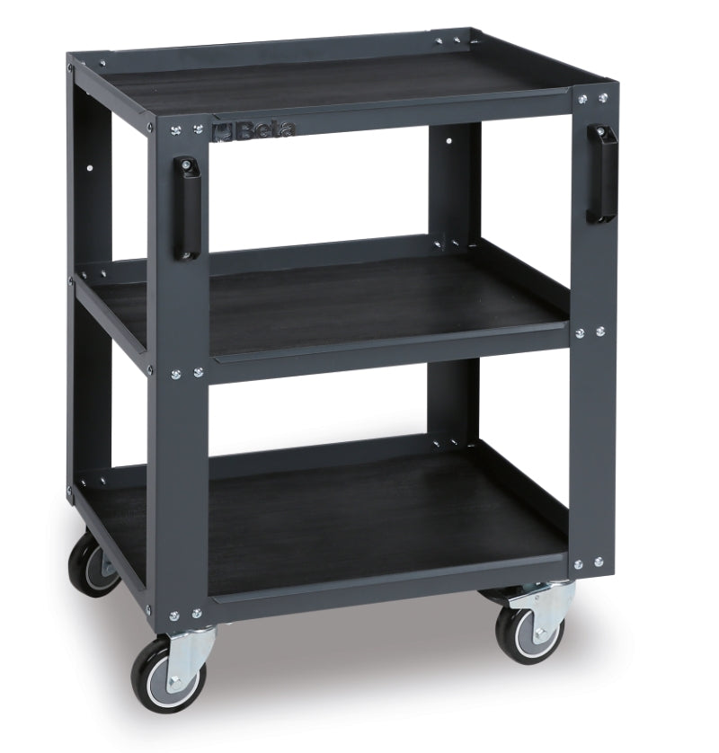 3-Tier Tool Trolley with Adjustable Middle Shelf for Workshop - BetaC45PRO C45PRO T3 - Image 1