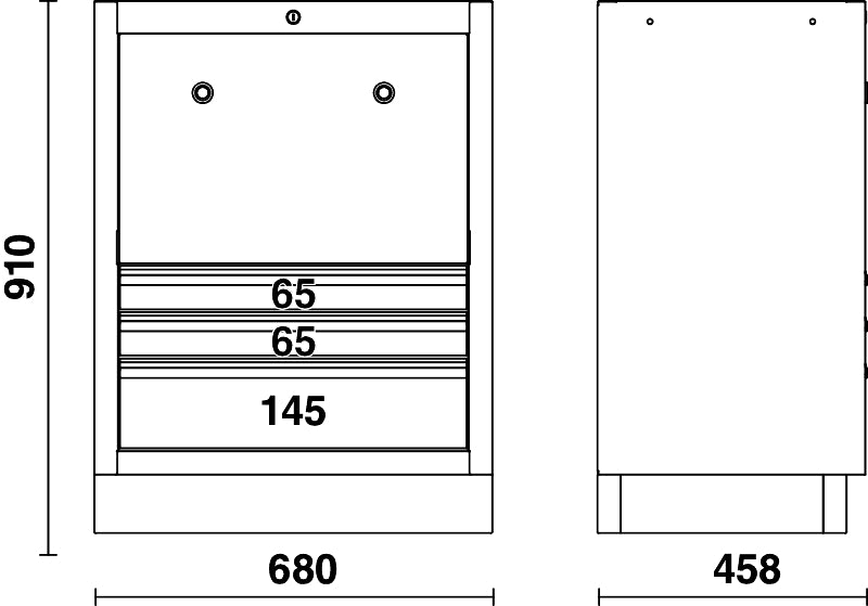 Fixed Reel Module with 3 Drawers for Workshop, Empty - BetaC45PRO C45PRO TC - Image 4