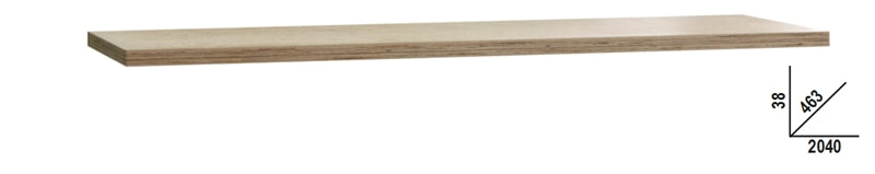 Multi-Ply Wood Worktop 2040x463x38mm for Workbench - BetaC45PRO C45PW/3-2,0MT - Image 1