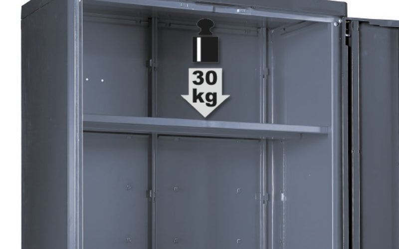 Single-Door Tool Cabinet, 1770x420x420mm, Adjustable Shelves, Lockable, with Clothes Rail - BetaRSC55 C55A1 - Image 2