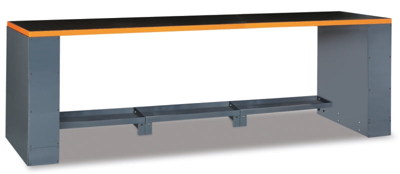 2.8m Workbench with Shockproof PVC Coated Worktop, Adjustable Feet, Vice Holes - BetaRSC55 C55BO/2,8 - Image 1