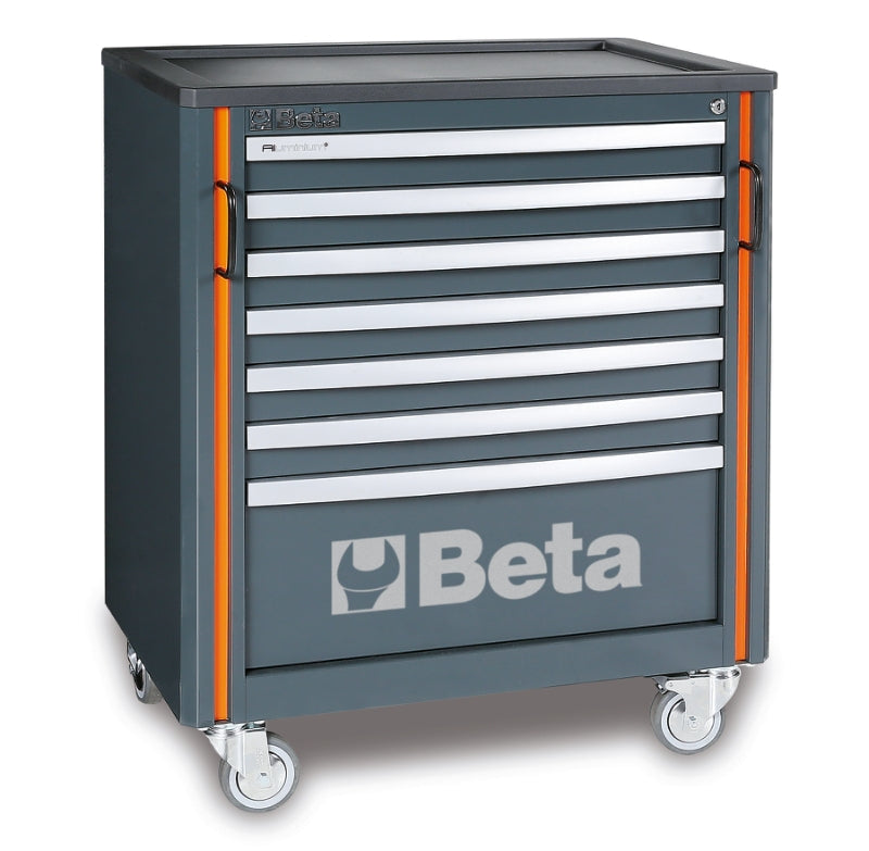 Mobile Roller Cabinet with 7 Drawers, Ball Bearing Slides, Central Lock, 588x367mm Drawers, 100mm Castors - BetaRSC55 C55C7 - Image 1