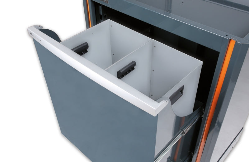 Fixed Sorted Waste Collection Module with Pull-Out Compartment, 588x465mm, Includes 2 Interior Containers - BetaRSC55 C55 CS - Image 2