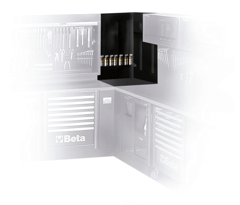 Upper Corner Tool Wall Systems, 700x1020x25mm, with Fixing Shelves - BetaRSC55 C55KAS - Image 2