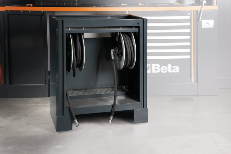 Fixed Oil Distribution Module with 2 Reels, 7m 1/2 Hose, Digital Litre Counter, 30 l/min Flow Rate - BetaRSC55 C55MDO - Image 2