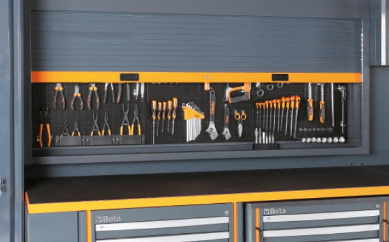 Workshop Equipment Set with Workbench, 8-Drawer Roller Cab, 2-Drawer Module, Wall Tool System, 2.05x2.00x0.76m - BetaRSC55 C55PB/3 - Image 3