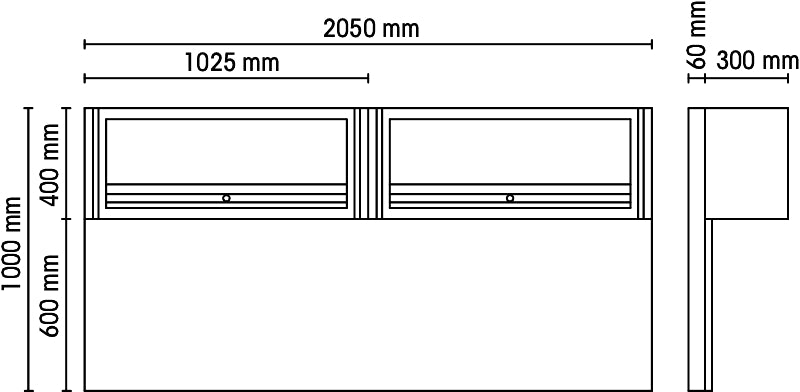Tool Wall System with 2 Suspended Cabinets, Gas Springs, 2050x620mm Wall Panel, Fits 2m Workbench - BetaRSC55 C55/2PM - Image 2