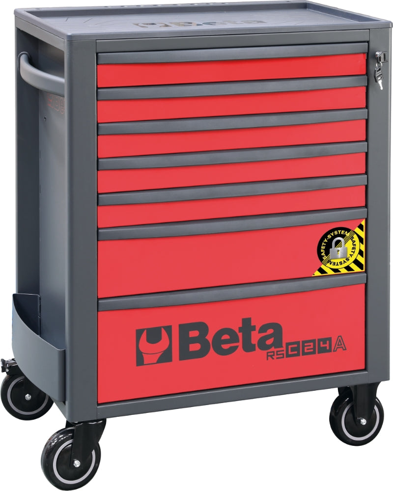 Mobile Roller Cab 7 Drawers Anti-Tilt System Reinforced Worktop 800kg Capacity - Beta Tools RSC24A/7-O - Image 6