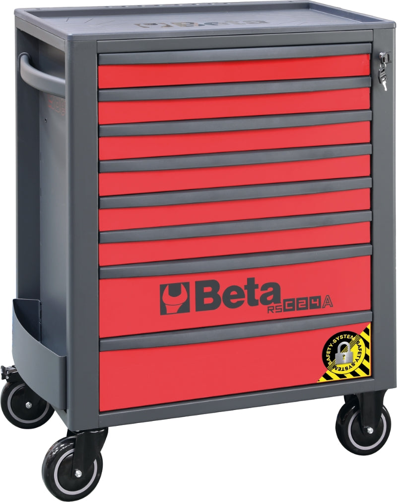 Mobile Roller Cab 8 Drawers Anti-Tilt System Reinforced Worktop 800kg Capacity - Beta Tools RSC24A/8-O - Image 6