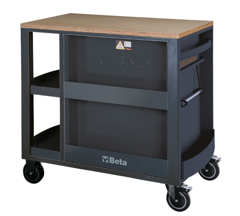 Mobile Roller Cab 7 Drawers Side Shelves 1100kg Capacity - Beta Tools RSC24L/7-O - Image 4