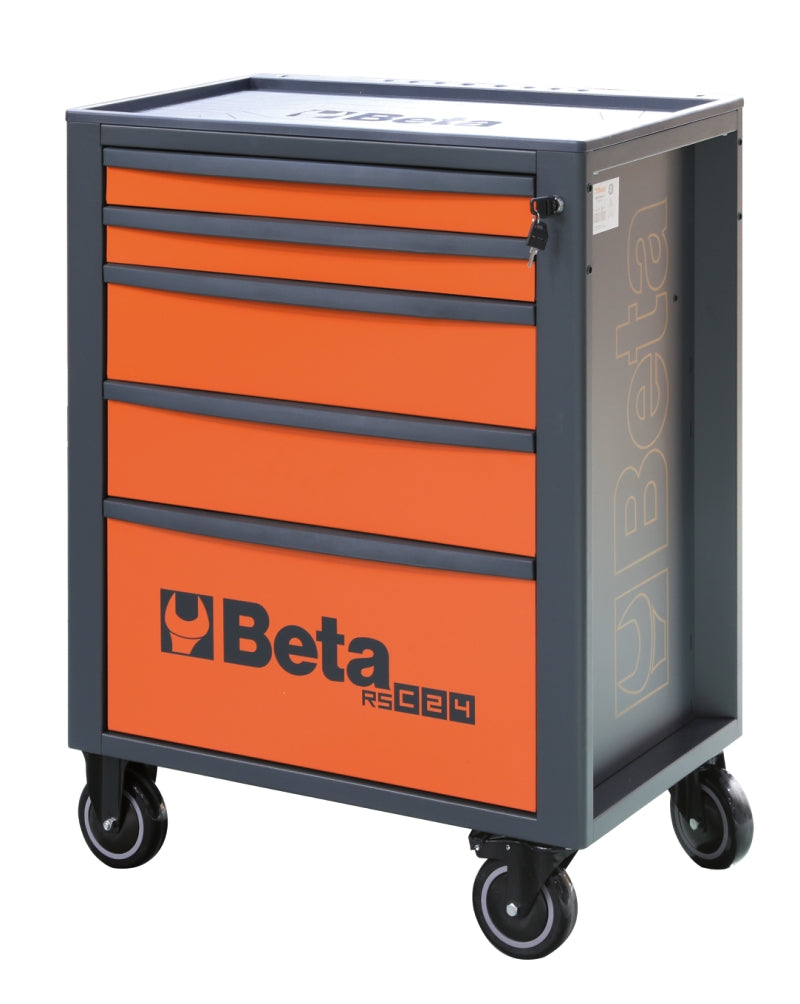 Mobile Roller Cab 5 Drawers Reinforced Worktop 800kg Capacity - Beta Tools RSC24/5-FO - Image 4