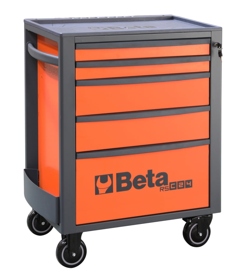 Mobile Roller Cab 5 Drawers Reinforced Worktop 800kg Capacity - Beta Tools RSC24/5-O - Image 1
