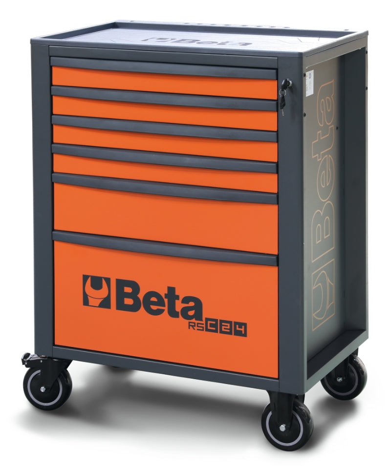 Mobile Roller Cab 6 Drawers Reinforced Worktop 800kg Capacity - Beta Tools RSC24/6-FO - Image 4