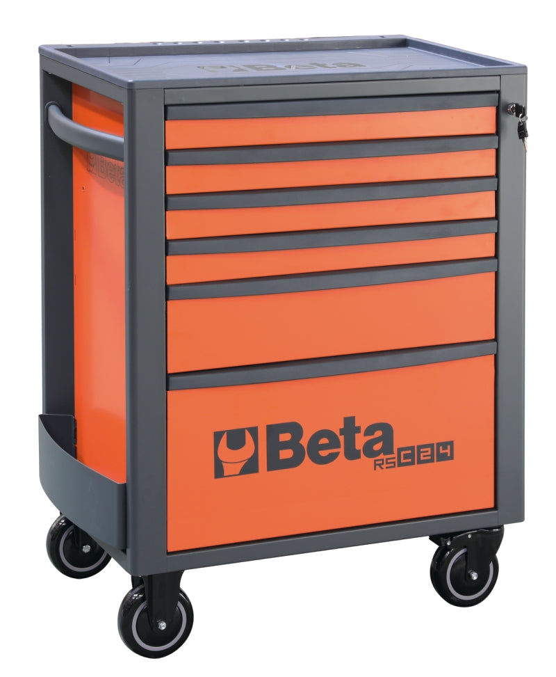 Mobile Roller Cab 6 Drawers Reinforced Worktop 800kg Capacity - Beta Tools RSC24/6-N - Image 1