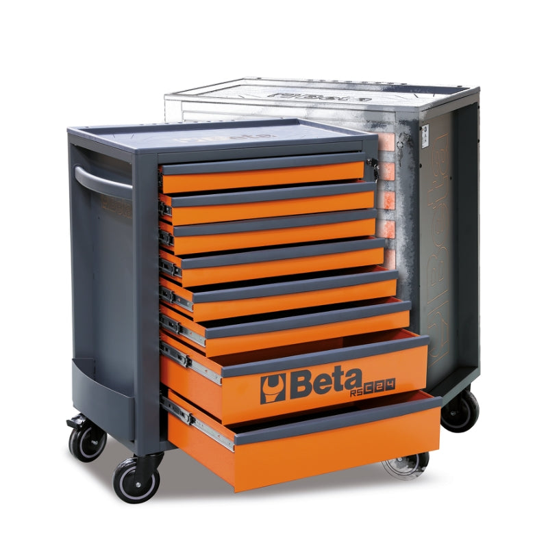 Mobile Roller Cab 8 Drawers Reinforced Worktop 800kg Capacity - Beta Tools RSC24/8-B - Image 9