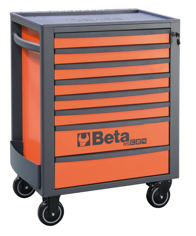Mobile Roller Cab 8 Drawers Reinforced Worktop 800kg Capacity - Beta Tools RSC24/8-A - Image 1