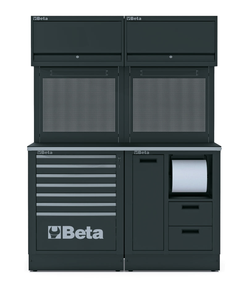 Workshop Equipment Combination RSC50 with Worktop, Drawers, and Tool Panels - BetaRSC50 RSC50 A - Image 1