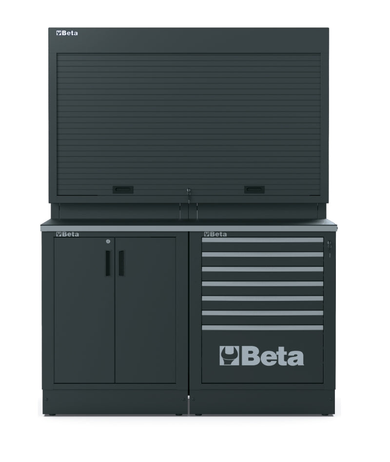 Workshop Equipment Combination RSC50 with Worktop, Two-Door Module, and Tool Wall System - BetaRSC50 RSC50 B - Image 1