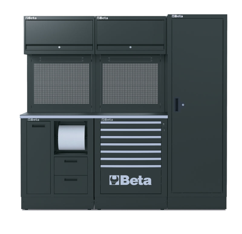Workshop Equipment Combination RSC50 with Worktop, Drawers, Cabinets, and Tool Panels - BetaRSC50 RSC50 C - Image 1