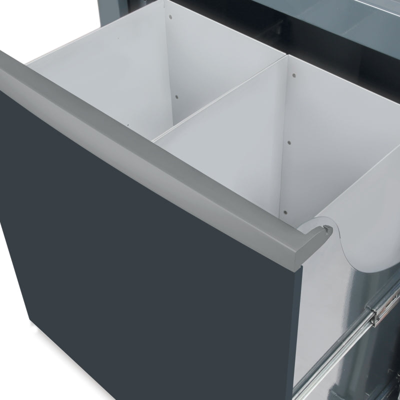 Fixed Sorted Waste Collection Module for RSC50, Pull-out Compartment 588x355x580mm, 2 Interior Containers, Adjustable Feet - BetaRSC50 RSC50 CS - Image 2
